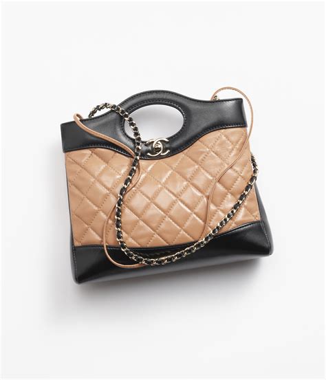 chanel mini dark beige